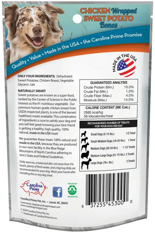 Chicken Wrapped Sweet Potato Bones