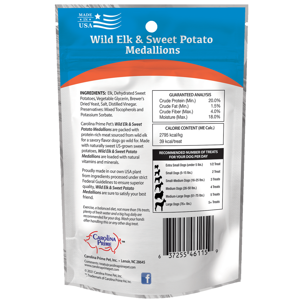 Wild Elk and Sweet Potato Medallions