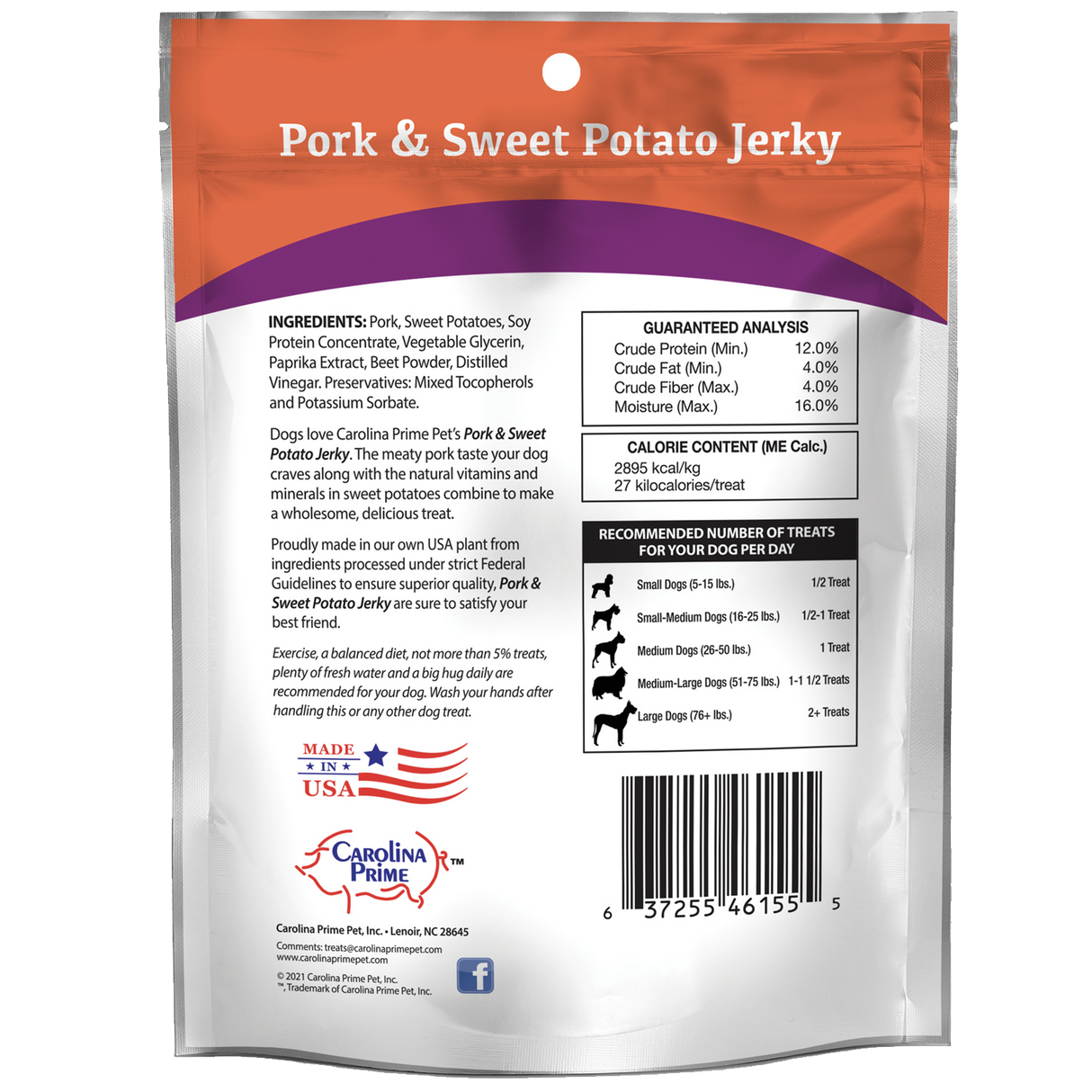 Pork & Sweet Potato Jerky Dog Treats
