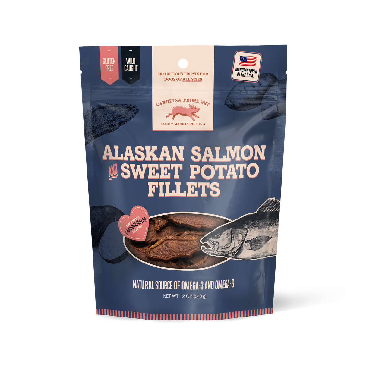 Salmon and Sweet Potato Fillets 12 oz front