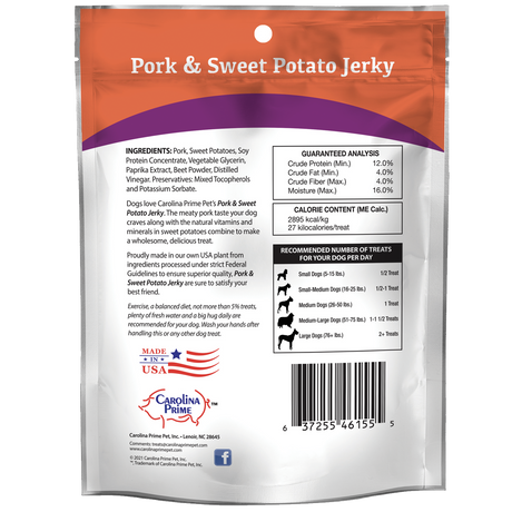 Pork & Sweet Potato Jerky Dog Treats