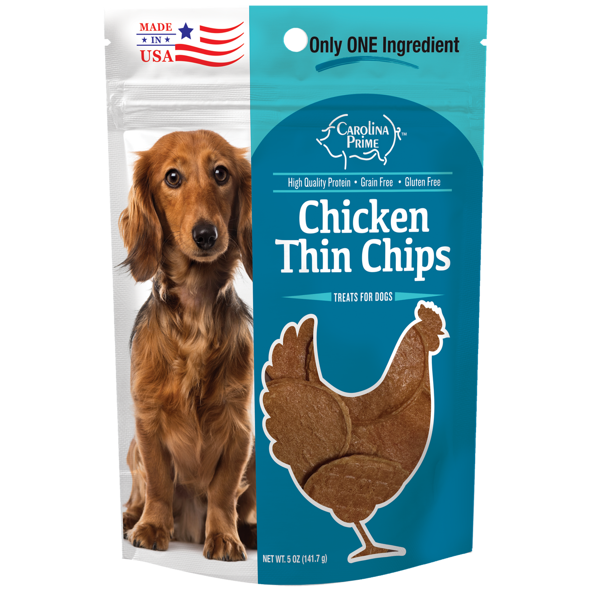 Chicken Thin Chips for Dogs - 5 oz single ingredient dog treats