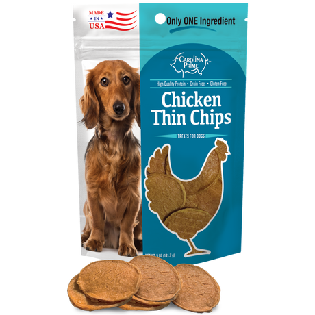 Chicken Thin Chips - 5 oz bag with thin chips shown