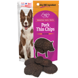 Pork Thin Chips - 5 oz bag with thin chips shown