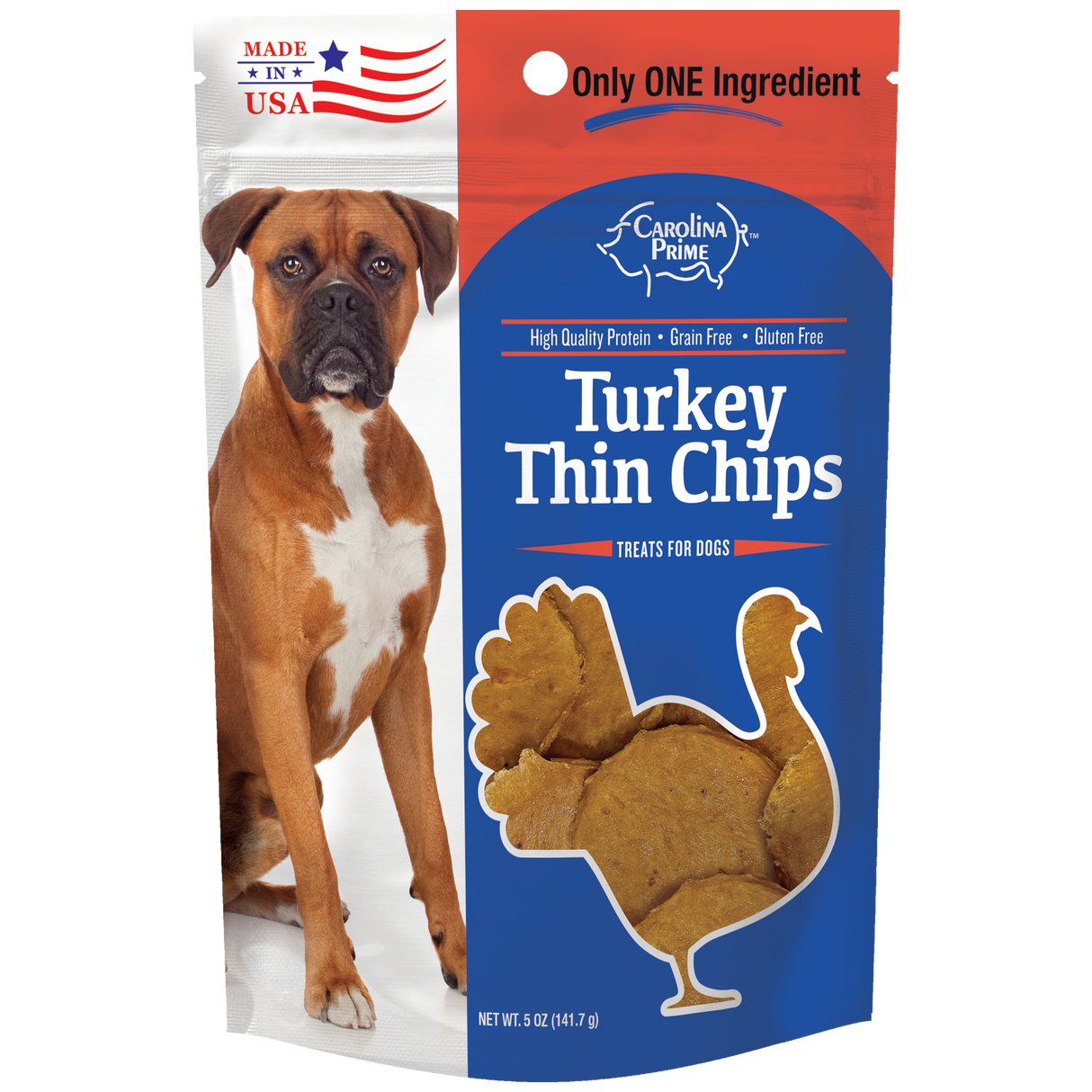 Turkey Thin Chips for Dogs - 5 oz single ingredient dog treats