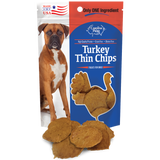 Turkey Thin Chips - 5 oz bag with thin chips shown