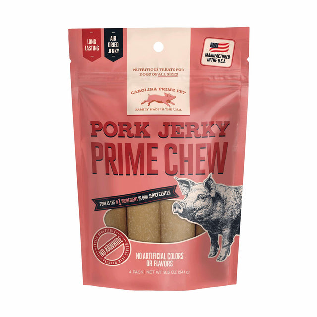 Pork Jerky Prime Chew for Dogs — 8.5 oz front of bag