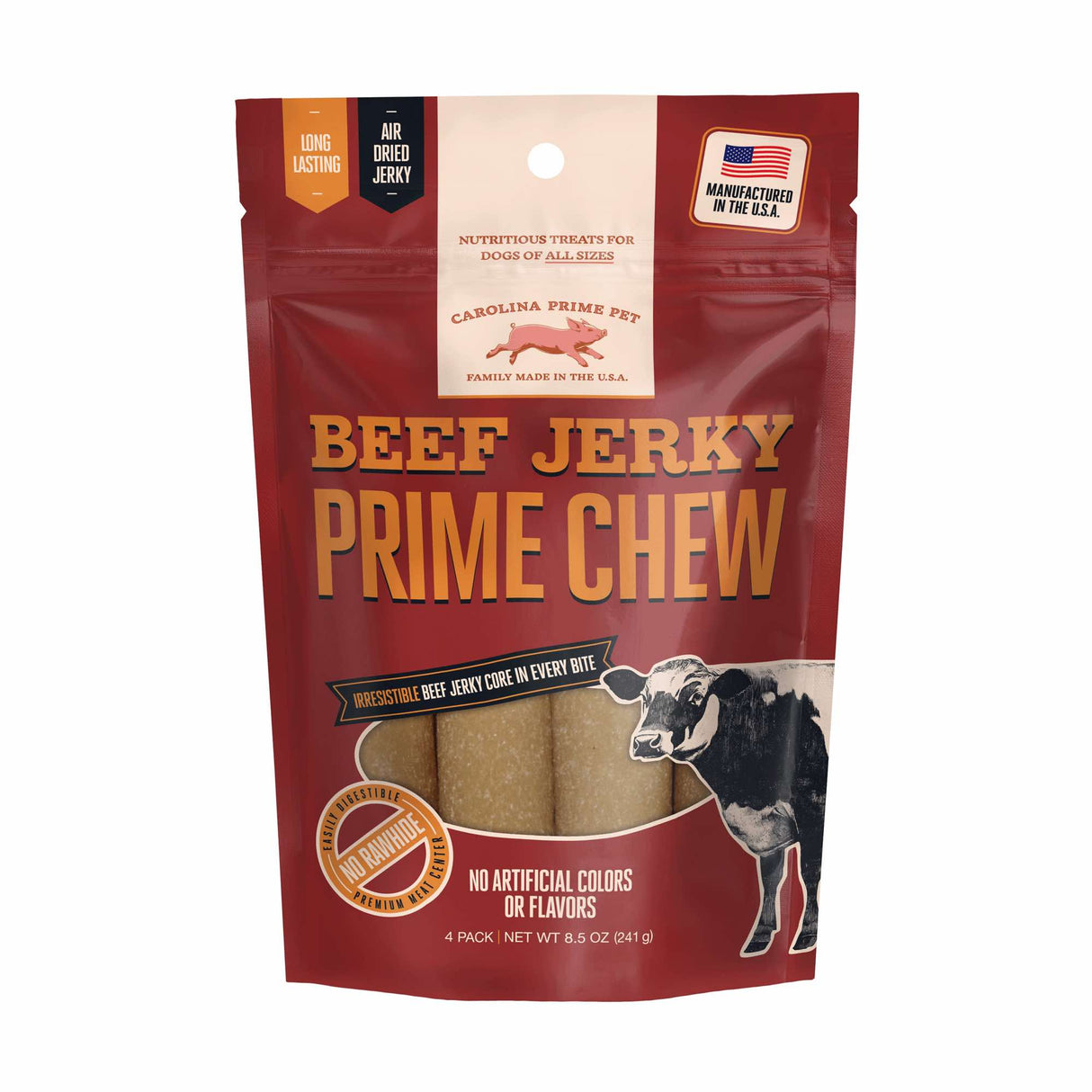 Beef Jerky Prime Chew for Dogs — 8.5 oz front of bag