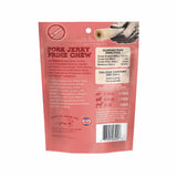 Pork Jerky Prime Chew for Dogs — 17 oz back of bag