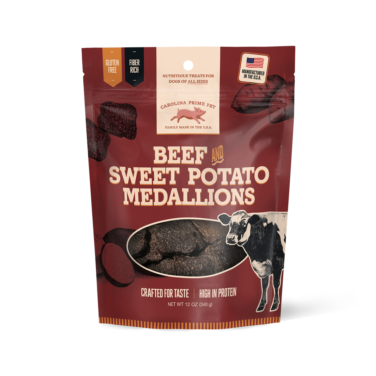Beef and Sweet Potato Medallions 12 oz front
