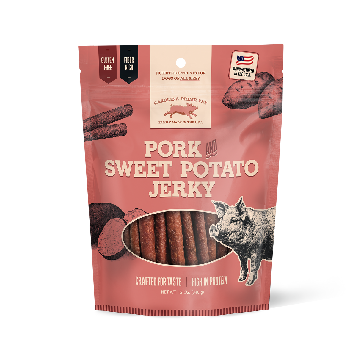 Pork and Sweet Potato Jerky front