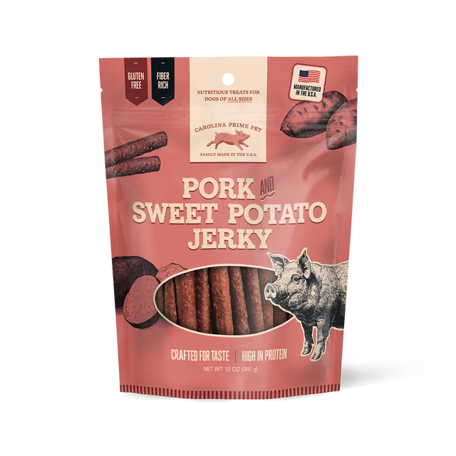 Pork and Sweet Potato Jerky front