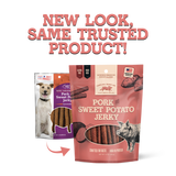 Pork & Sweet Potato Jerky new look
