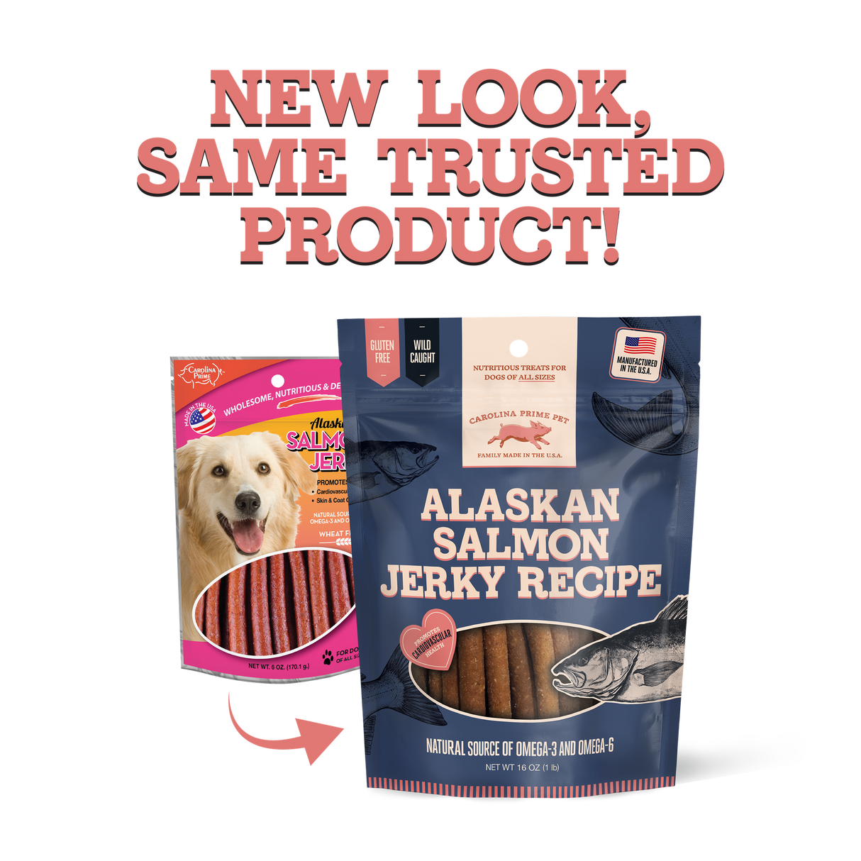 Salmon Jerky 16 oz new look