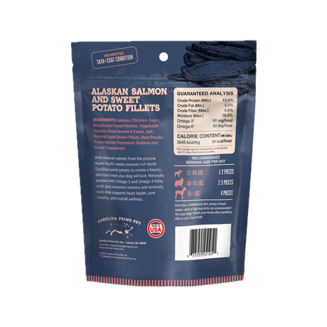 Salmon and Sweet Potato Fillets 12 oz back