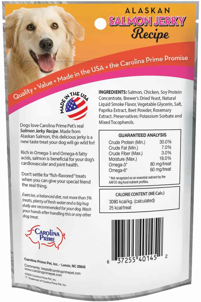 Salmon Jerky For Dogs | Carolina Prime Pet