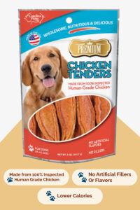 Front of Carolina Prime Pet's Chicken Tenders Dog Treats